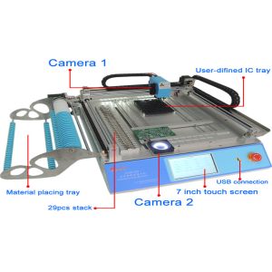China SMT Line Automatic SMT LED Pick and Place Machine with Four Head wholesale