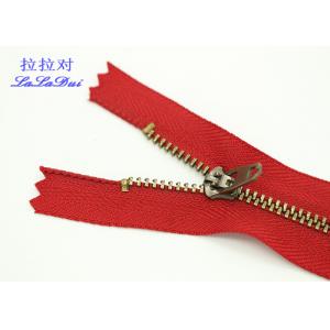 China Custom 5 Inch Vintage Jeans Metal Zipper 4YG Slider Double Top Stop For Jeans And Pocket supplier