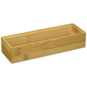 Stackable Bamboo Office Organizer Box Set Of 2 With Quick Rinse In Warm Water
