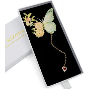 3D Metal Feather Bookmarks Personalized Silver Gold Plated Butterfly Bookmark Custom Design