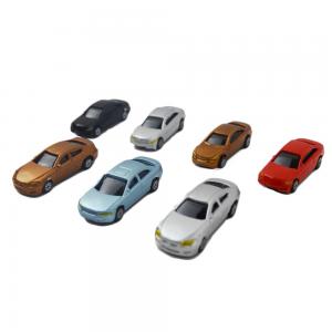 China 1:200 miniature plastic scale painted model car for architecture model train layout supplier