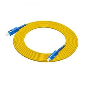 Single Mode Simplex Fiber Optic Cable Fiber Jumper Cables10ft SC To SC  Connector