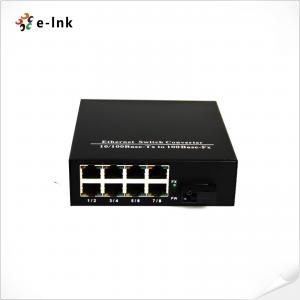 SC Fiber Port Fast Ethernet Switch , Fiber Optic Network Switch 8 Ports 10/100M