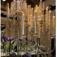 China Factory Custom 20 Arms Gold Metal Candelabra For Event Decor on sale