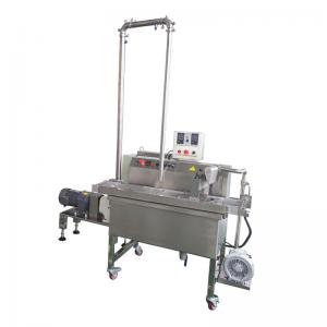 China Automatic Continuous Chocolate Enrobing Machine With Melting Tank supplier