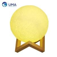China 2700K LED Moon Space Lamp Environmental PLA 3D Printing 12cm x 15cm Null Design Style on sale