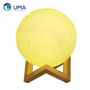 China 2700K LED Moon Space Lamp Environmental PLA 3D Printing 12cm x 15cm Null Design Style supplier