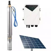 China 64m Max Head 1.7m3/H Deep Well Solar Water Pumping System Submersible Dc Solar Water Pumps Complete Set on sale
