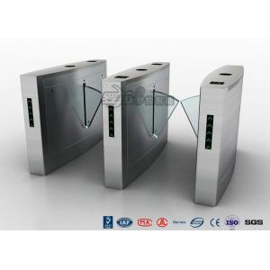 China Retractable Flap Barrier Turnstile Durable Anti Pinch Function Time Attendance System supplier