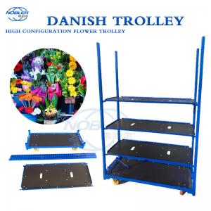 1350*565*1900mm Metal Dutch Flower Trolley Four Wheels for Greenhouse Garden Farm