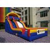 0.55mm PVC Tarpaulin Colorful Large Inflatable Dry Slide For Kids / Blow Up