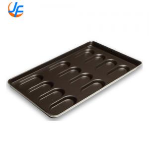 China RK Bakeware China Foodservice Commercial Slicone Glazed Hot Dog Bun Pan For Wholesale Bakeries supplier