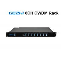 China 1RU Rack Chassis WDM Fiber Optic Multiplexer LC/UPC Duplex For CATV Links on sale