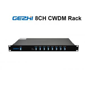 1RU Rack Chassis WDM Fiber Optic Multiplexer LC/UPC Duplex For CATV Links