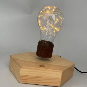 China octagon levitation lamp ,magnetic floating led bulb light,flying night light supplier