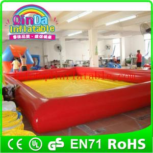 China QinDa Inflatable 0.9 mm pvc tarpaulin inflatable pool large inflatable swimming pool supplier