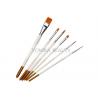 6Pcs Artist Paint Brushes Set For Acrylic Watercolor Oil Painting Craft Nail