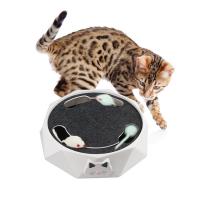 China Crazy Mouse Chasing Cat Scratcher Toy Electric Cat Toys With A Running Mice 712g on sale