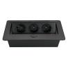 China Melloni Pop-Up Tabletop Socket 3 AC Outlets Retractable Hidden Recessed Power for Kitchen Desktop EU Socket Tabletop Accessory wholesale