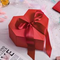 China Custom Packaging Box Luxury Wedding  Gift Box Cardboard Magnetic Gift Box With Ribbon on sale