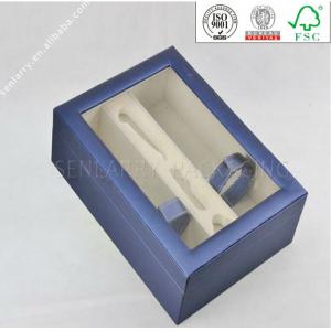 China Decorative customized paper wine glass gift box display packing wholesale design packaging welecomed in North American supplier