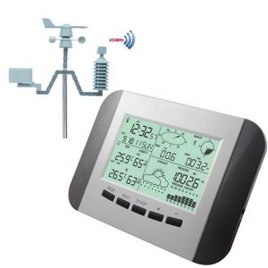 100M Professional Weather Station Thermometer Humidity Rain Pressure Data Recorder With PC Solar Power Wireless Weather