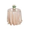 China Customized Size Cheap Sequin Fabric Elegant Round Tablecloth wholesale