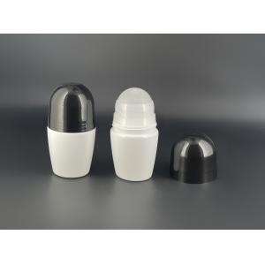 China Black Cap Round Empty PP Plastic Roller Ball Bottles 50ml supplier