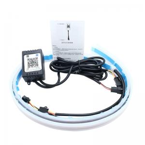 China Neon Waterproof Switchback Auto Daytime Running Lights RGB APP Control DRL 12 volt supplier