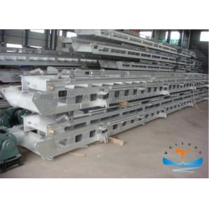 4-23m Aluminium Boat Ladders , Floating Dock Ladders For Cargo Hold Inclined Marine Door