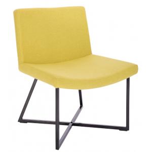 Velvet Cover Modern Accent Chairs Accent Living Room Chairs With Lumbar Support And Black Steel Leg