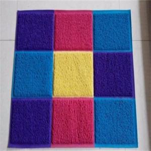 China Anti - Slip Coir Entrance Matting / Front Door Rugs Patchwork Pattern supplier
