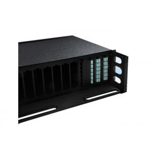 1U Fiber Optic Patch Panel Rack Mount Fiber Enclosure Inside Cabling Multimode