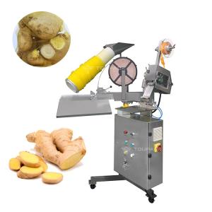 Manual Garlic Mesh Bag Packing Machine With Staples Semi Auto Ginger Mesh Bag Clipping Packing Machine