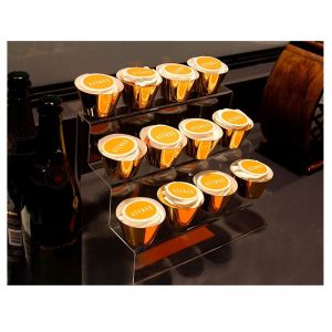 China présentoir acrylique de canalisation verticale de l'étagère 3 de rangée d'étagère acrylique en gros d'étape on sale