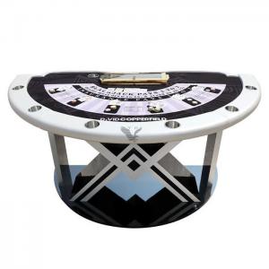China Professional Casino Poker Table Solid Wooden Luxury Blackjack Table supplier