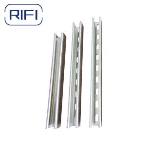 China Custom 2 Inch Galvanized C Channel 41x41 41x21 Gi Slotted Channel supplier