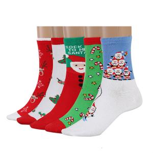 Custom logo, design Christmas Women Cotton Warm Compression Sock