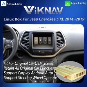 China Caja de interfaz Viknav Linux para Jeep Cherokee 2014-2019 con CarPlay inalámbrico wholesale
