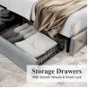 China Multipurpose Ottoman Storage Bed Practical Breathable With Drawers wholesale