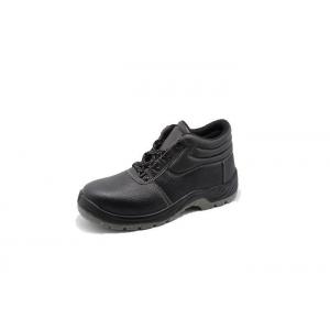 China Men / Women Industrial Construction Safety Shoes Cow Steel Toe By Split Leather Upper supplier