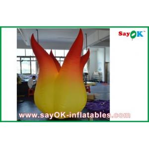 Red / Yellow  Inflatable Fire Inflatable Ligthting Fire For Advertising