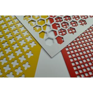1x2m Perforated Metal Mesh , Perforated Stainless Steel Panels hex hole