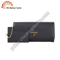 China Black Leather Wallet Camera 40cm Scanning For Marked Barcode Poker Cards on sale