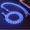 China 1.2m USB Data Transfer Cable 3 In 1 Fast Charging Transfer Data wholesale