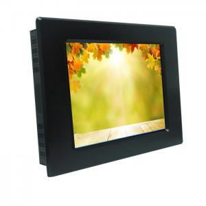 China Aluminum Front Bezel Sunlight Readable LCD Monitor VGA / DVI / HDMI Input supplier