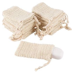 China Artes bonitas Mesh Drawstring Bags flexível, saco natural da poupança do sabão do sisal para espumar supplier