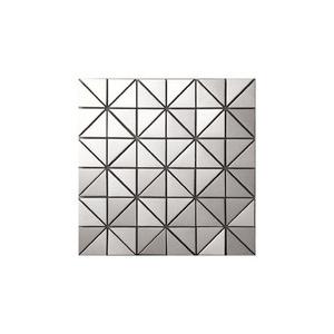 Custom 1.0mm Thickness Stainless Steel Mosaic Tile Sheets For Kitchen Bathroom