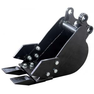 Durable Mini Excavator Parts 200mm Narrow Excavator Bucket With Teeth