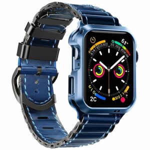 20mm Band Width Apple Watch Case Waterproof 3 ATM Compatible with Series 1 2 3 4 5 6 7 8 and SE Durable Protective Cover